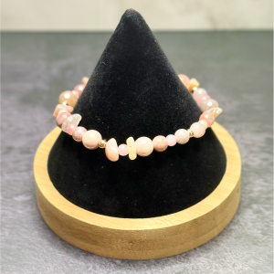 Brown & Stone Bead Bracelet