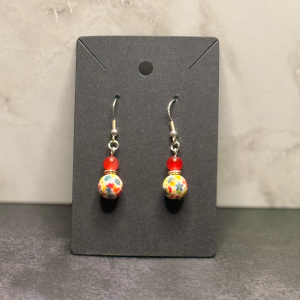 Floral Bead Earrings