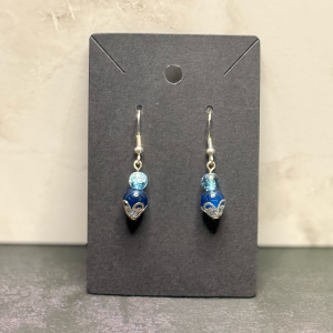 Blue Bead Earrings